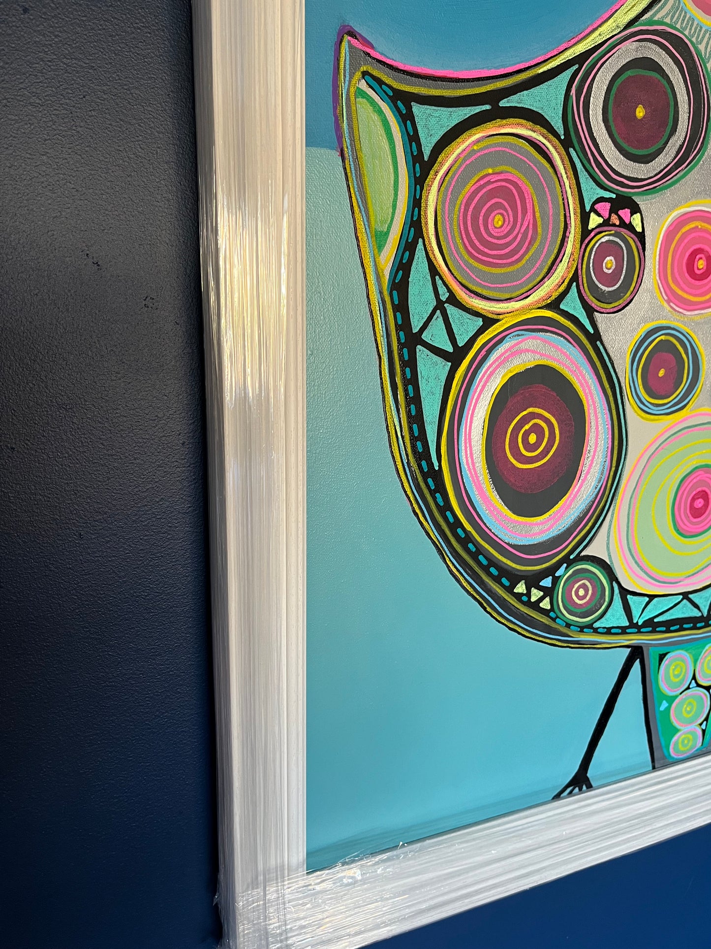 Bird of Paradise framed original .